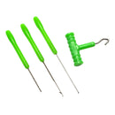 Stainless Steel Fishing Baiting Splicing Needle Rig Driller Puller Tool Set for
