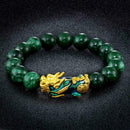 Feng Shui Pixiu Jade Wealth Protection Bracelet Good M8E8 Bracelets Luck Je T1M9