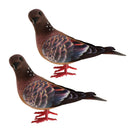 2Pcs Artificial Simulation Foam Bird, Feathered Dove Ornaments DIY Craft for