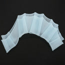 Silicone Swim Gear Fins Hand Webbed Flippers Training Glove L Size 7.1" x 2