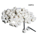 100x WOOL FELT POLISHING BUFFING WHEEL GRINDING POLISHING PAD+2X SHANK