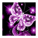 Butterfly Painting 5D Diamond Mosaic Embroidery DIY Cross Stitch(Rose Red)
