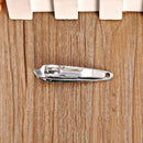 Straight Edge Nail Clipper Finger Toe Cutter Trimmer Stainless Steel 1pc