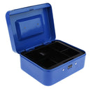 Small Cash Box Piggy Bank Money Box With Combination Lock For Security Blue