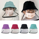 4 Kid Face Shield Anti-spitting Anti-Dust Sun Protective Cap Visor Fisherman Hat