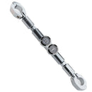 22mm Motorbike Balance Cross Bar with Clock Watch & Thermometer Gauge Gray