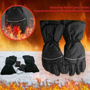 Motorbike Bicycle Black Heating Gloves Winter Warm Waterproof Battery Elect Q8V8
