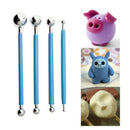 13pcs Polymer Modeling Clay Sculpting Tools, Dotting Pen, Silicone Tips, Ba A3W6