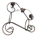 Metal Wine Bottle Holder Grape Vine Shape Crafts Desktop Decoration