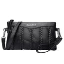 Fashion Leather Women Shoulder Crossbody Handbag Solid Color Envelope Bag