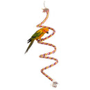 50cm/19.7in Bird Perch Spiral Cotton Rope Chewing Parrot Climbing Standing To-