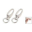 10pcs Stainless Steel Screw Locking Wire Keychain Cable Key Rings Outdoor A O4E2