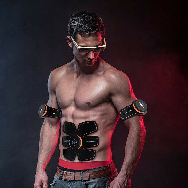 Rechargeable Abdominal Muscle Press Stimulator Abs Toning Belt Abdominal Fi