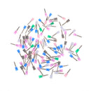 100 Pcs Dental Prophy Cup Rubber Polish Brush Polishing ToothLatchMulticolour M&