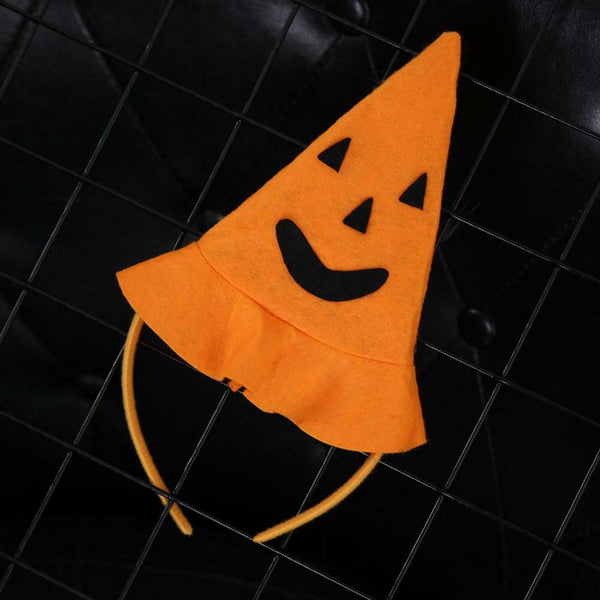 Halloween Pumpkin Smile Hat Hairband Fancy Dress Decor Party Prop Accessory A#S
