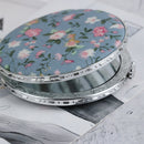 1pc Mini Pocket Floral Mirror Portable Two-side Folding Make Up Women Vint BX