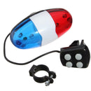 Bicycle Bell 6 Flashing LED 4 Sounds Police  Loud Siren Trumpet Horn Bike L Top