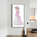 DIY Full Round Diamond Painting Dress Lady Handmade Picture Crafts (A1702)