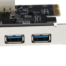 Super Speed PCI-E to USB 3.0 2 Ports Expansion Card 4 Pin Power Connector