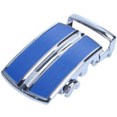 Men's Solid Buckle Automatic Ratchet Leather Belt Buckle In the middle with