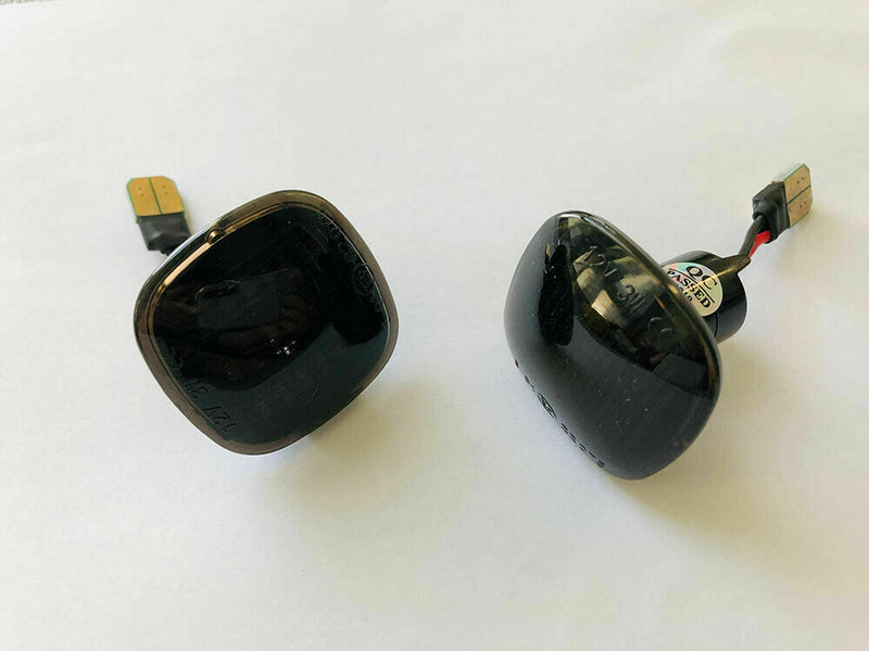 2PCS Dynamic Smoked Side Marker Signal Lamp Amber LED Light For AUDI A3 A4 S4 B5