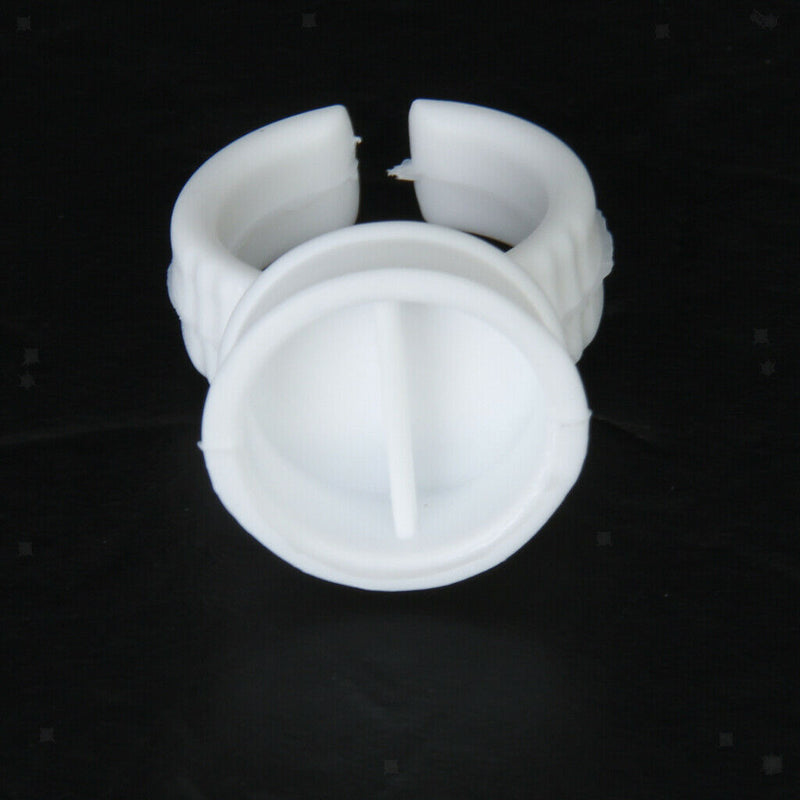 100pcs Disposable Adhesive Tattooing Ink Cups Pigment Holder Ring Large