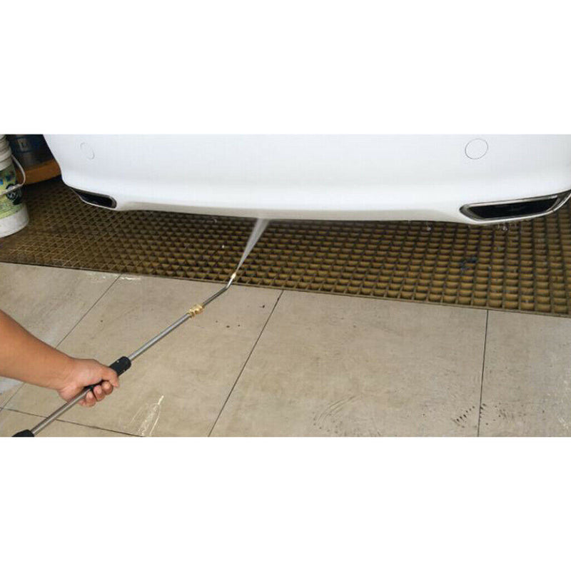 2pcs Stainless Steel Water Washer Lance Spray Wand Angled Lance Extension 1/4