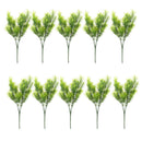 Set 10 30cm Green Artificial Cedar Tree Home Garden Decoration Conifer Tree