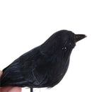 1pc Realistic Looking Halloween Decoration Birds Black Feathered Crows Hall