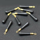 30Pcs Copper Head Fishing Gear Block Rotation Drift Fishing Silicone Floats Too-
