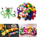 2000Pcs 8mm DIY Mini Soft Fluffy Mixed Color Poms Ball forkids Pompoms H3F7