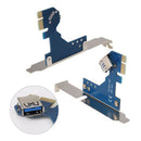 PCI-E To Dual PCI Riser Card Extender Desktop PCI Express Expansion Adapter A