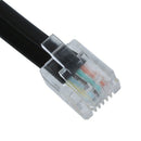 6P6C RJ11 Telephone Extension Fax Modem Cable Line 5M Length Black