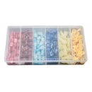 120PCS Nylon Wire Terminal Insulated Crimp T shape with Brass Conductor