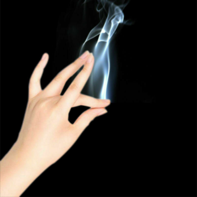 10x7cm Mystic Finger Hells Smoke Trick Smoking Illusion Paper Kids Magician G9T2