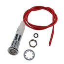 12V 6mm LED Indicator Singal Light Bulb with Wrie for Car Truck Boat White