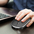 Silent Ergonomic Wireless Mouse + 2.4GHz USB Receiver + Type C Adapter For PC