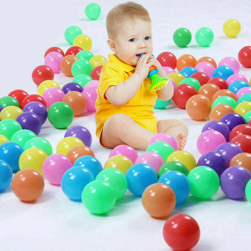 10x Plastic Ocean Ball Ocean Swim Toys Random Color Soft Baby Kid Toys