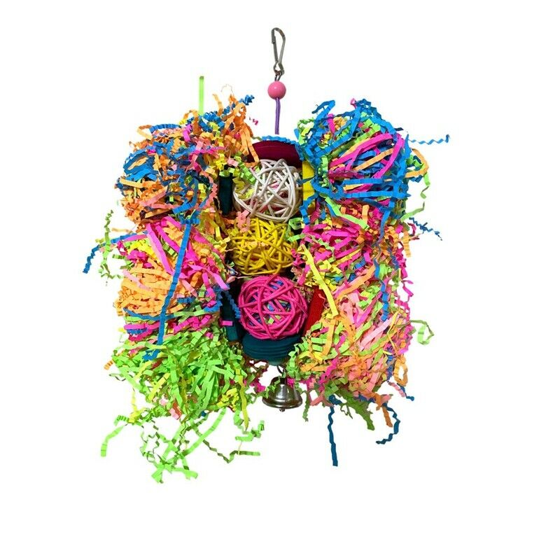 1 Pcs Bird Parrot Toys Natural Wood Bird Swing Climbing Chewing Standing Ha