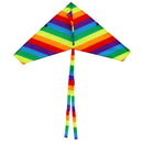 New 40M Huge Rainbow Triangle Kites w/String Kits Windsock Kids Outdoor Game