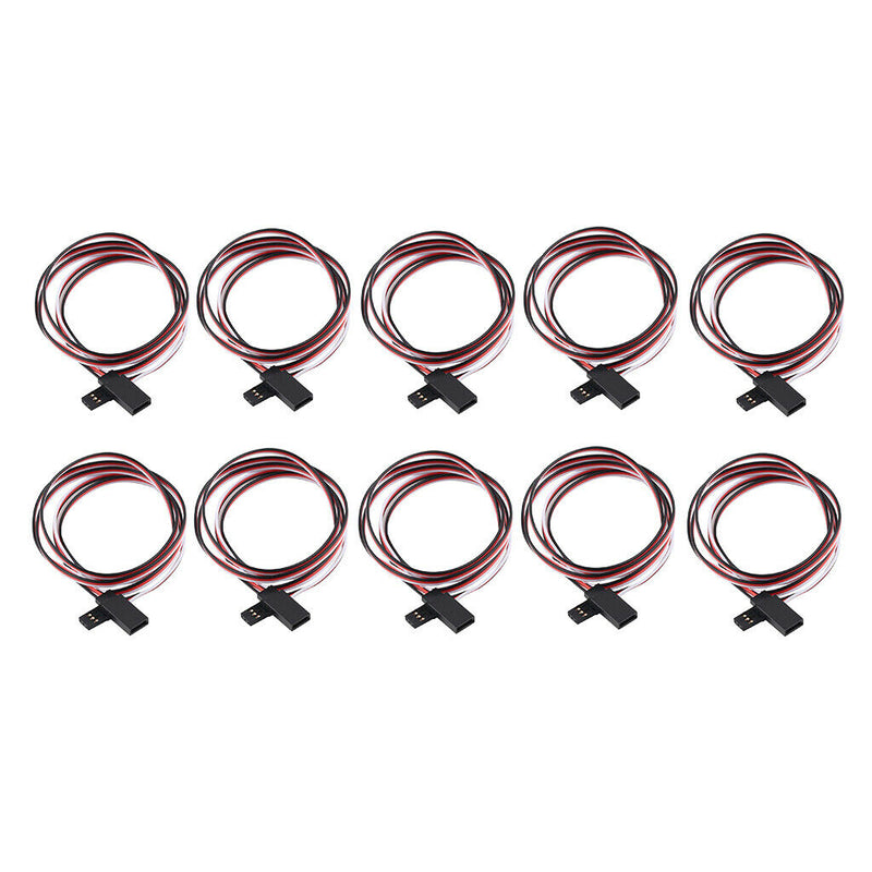 10Pcs 1 meter RC Servo Extension Cord Lead Wire Cable for RC Car Truck Plane