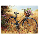 5D DIY diamond painting landscape cross stitch diamond embroidery wild bicy