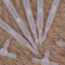 5 Set White Drip Emitter Curved Arrow Dripper Plants Bend Sprinklers Mic3C