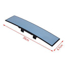 300mm Wide Anti-Glare Blue Tint Flat Clip On Interior Rear View Mirror Fit