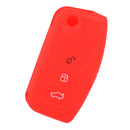 Red Silicone 3 Button Remote Key Fob Case Cover fit for Ford MK2 Mondeo Kuga Hf