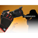1 Pair Warm Fishing Gloves 3 Cut Fingers Cycling Hunting Glove Mitten Black.