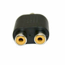 5Pcs RCA AV Audio Y Splitter 1 Male to 2 Female Plug Adapter