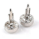1 Pair Fashion Diamond Cufflinks Cuff Links Womens Mens Dress Business Wedd