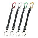 5pcs Retractable Fishing Lanyard Coiled Tether Secure Tackle Tools Red