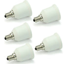 New 5pcs Set E12 to E27 Adapter Converts Chandelier LED Bulb Lamp Light Socket